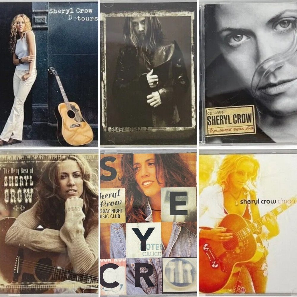 Sheryl Crow 6 CD Lot Best Hits Tuesday C'Mon Globe Sessions s/t Detour 1993-2008